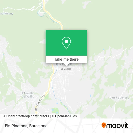 Els Pinetons map