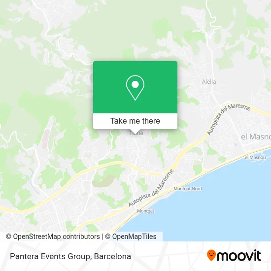Pantera Events Group map