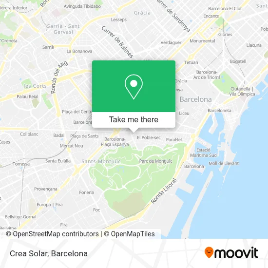 Crea Solar map