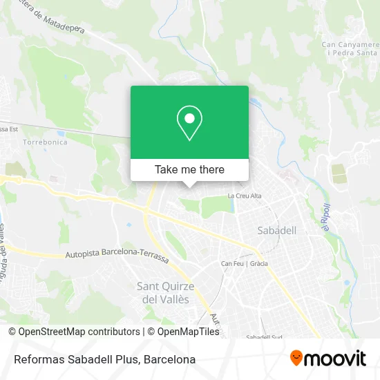 Reformas Sabadell Plus map