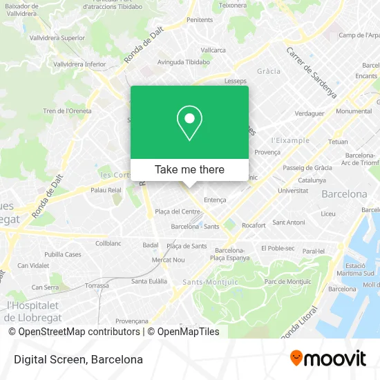 Digital Screen map