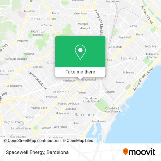 Spacewell Energy map