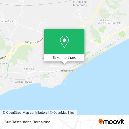 Sur Restaurant map