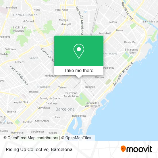 Rising Up Collective map
