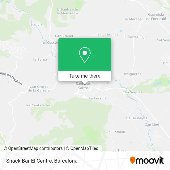 Snack Bar El Centre map