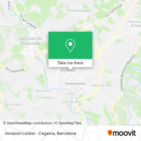 Amazon Locker - Cegama map