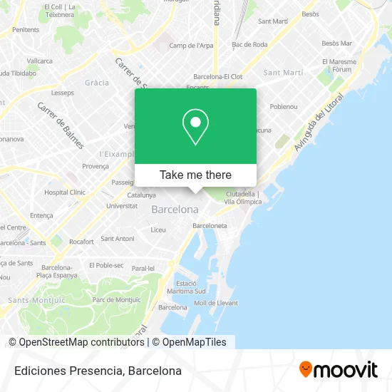 Ediciones Presencia map