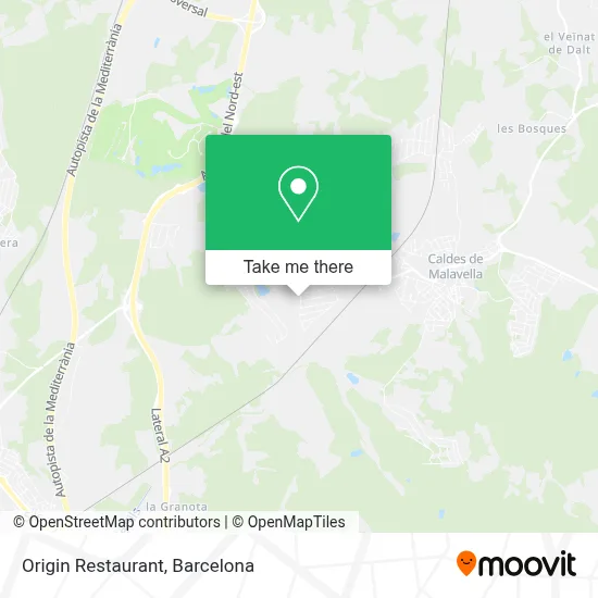 Origin Restaurant map
