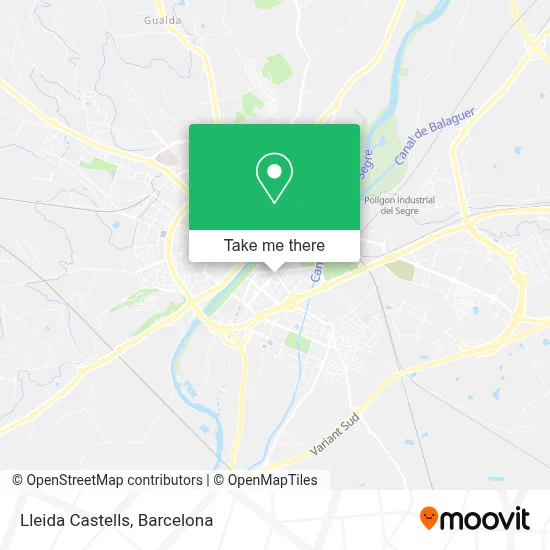 Lleida Castells map