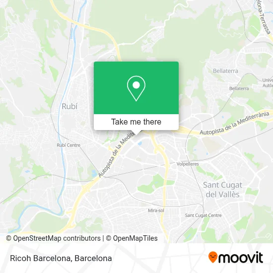 Ricoh Barcelona map