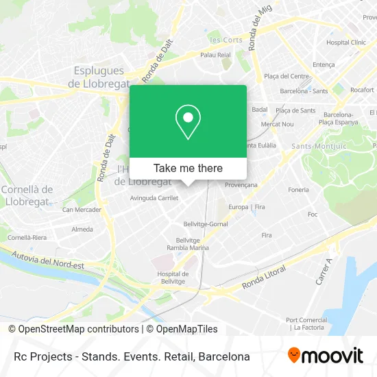 mapa Rc Projects - Stands. Events. Retail