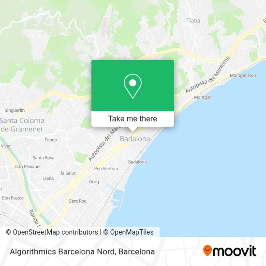 Algorithmics Barcelona Nord map