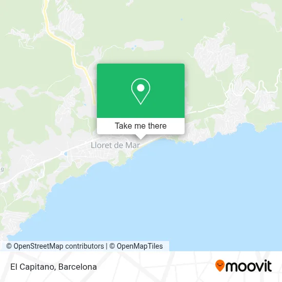 El Capitano map
