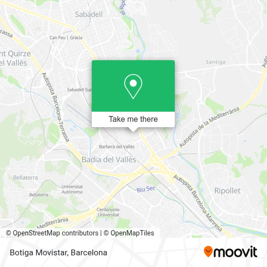 Botiga Movistar map