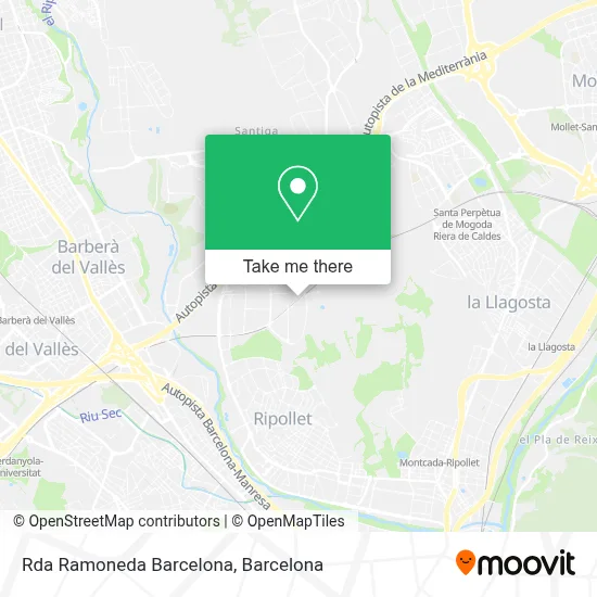 Rda Ramoneda Barcelona map