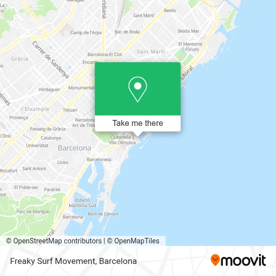 Freaky Surf Movement map