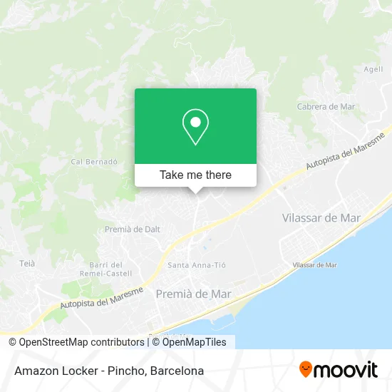Amazon Locker - Pincho map