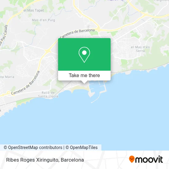 Ribes Roges Xiringuito map