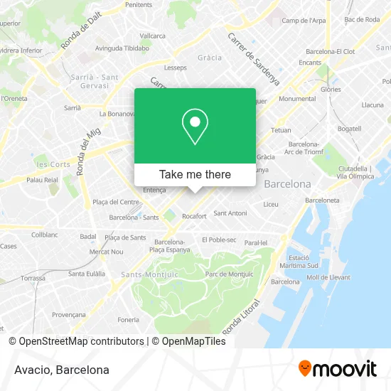 Avacio map