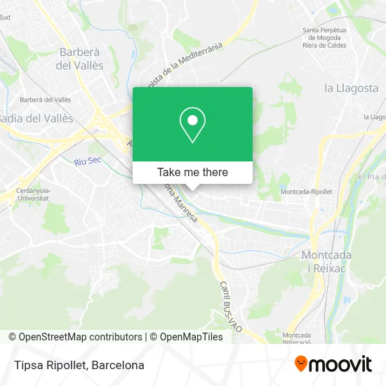 Tipsa Ripollet map