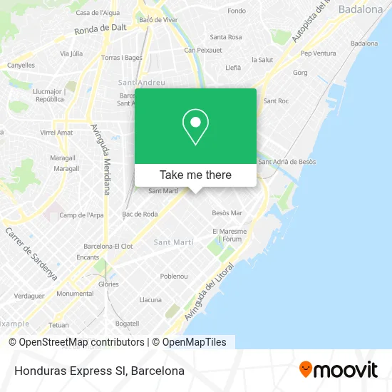 Honduras Express Sl map