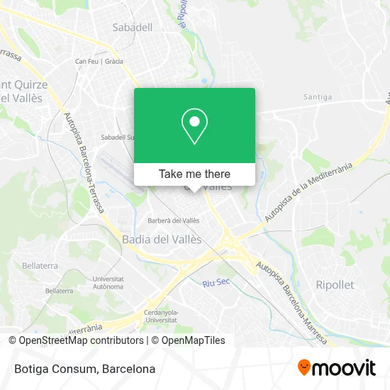 Botiga Consum map