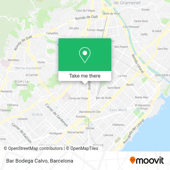 Bar Bodega Calvo map