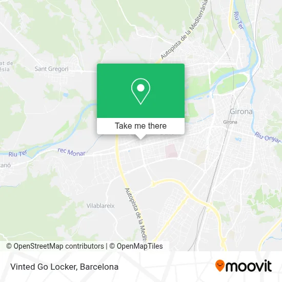 Vinted Go Locker map
