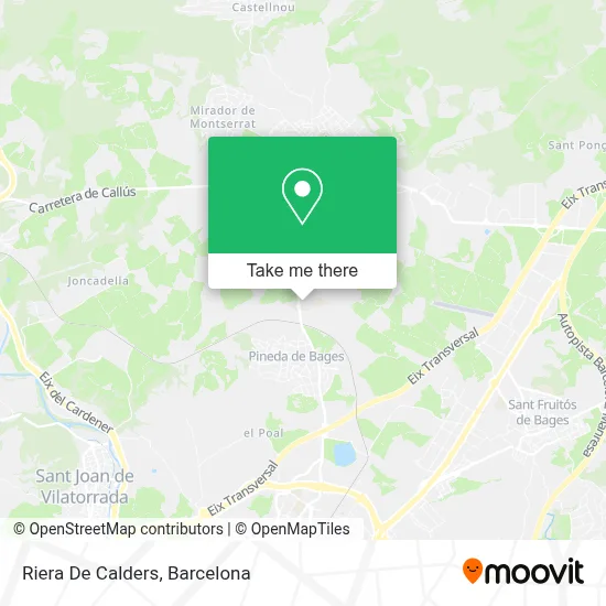 Riera De Calders map