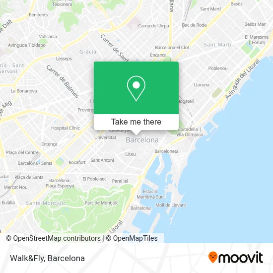 Walk&Fly map