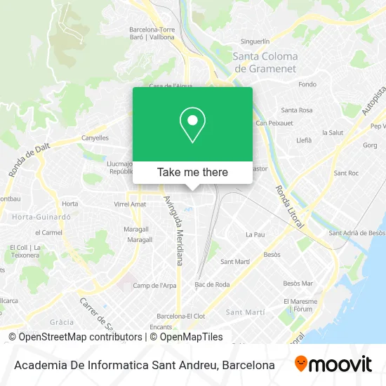Academia De Informatica Sant Andreu map