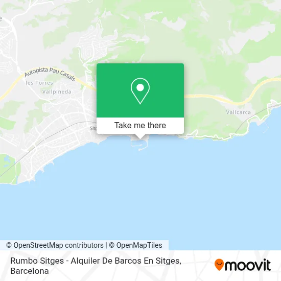 Rumbo Sitges - Alquiler De Barcos En Sitges map