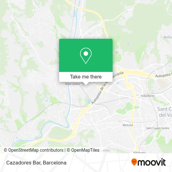 Cazadores Bar map