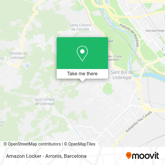 Amazon Locker - Arronis map