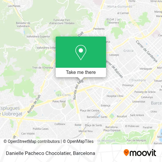 Danielle Pacheco Chocolatier map