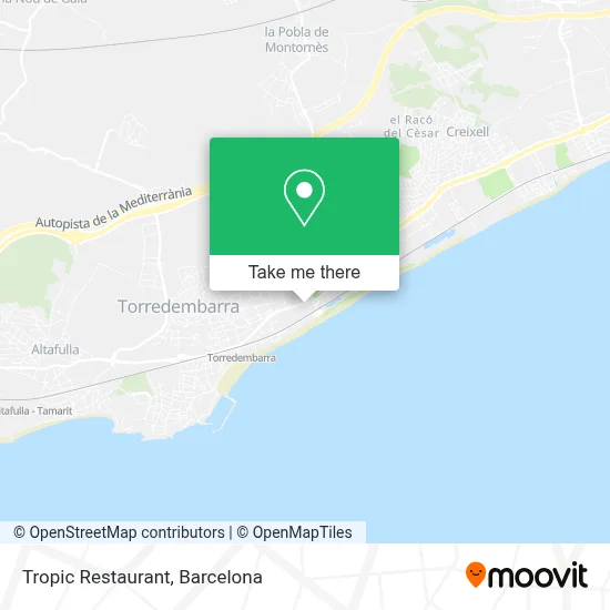 Restaurant Tropic map