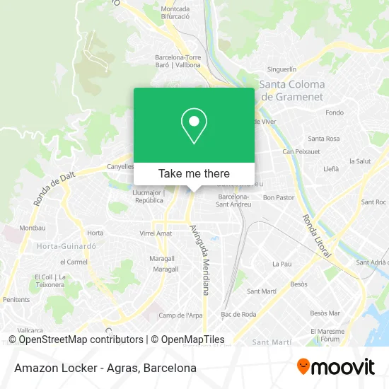 Amazon Locker - Agras map