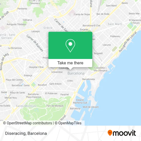 Diseracing map