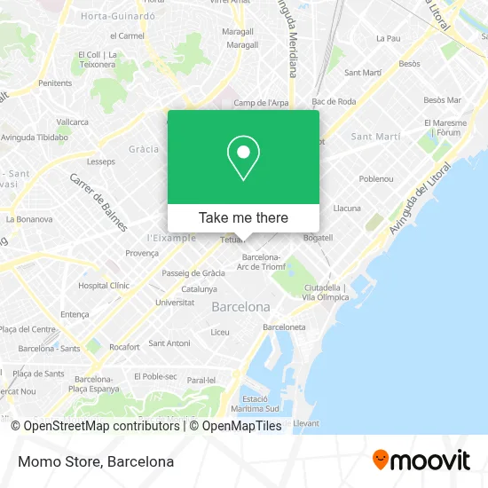 Momo Store map
