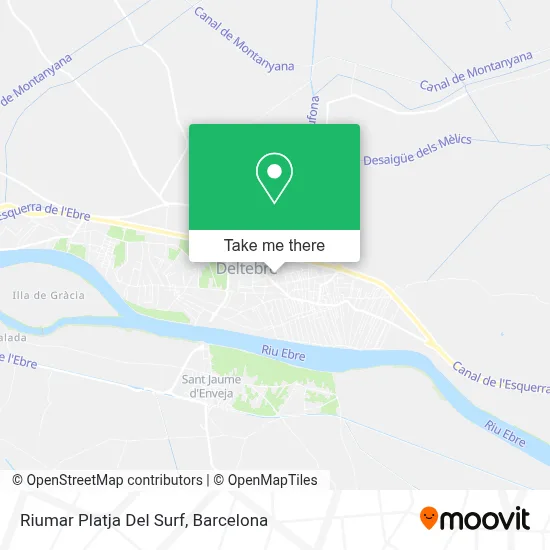 Riumar Platja Del Surf map