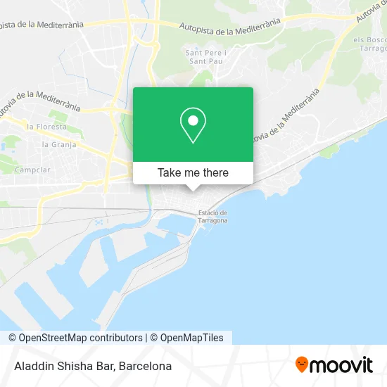 Aladdin Shisha Bar map