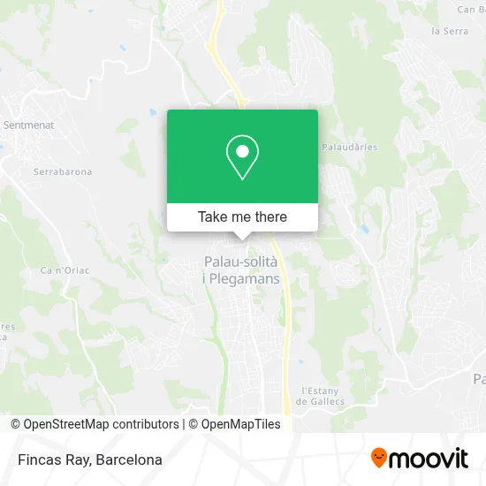 Fincas Ray map