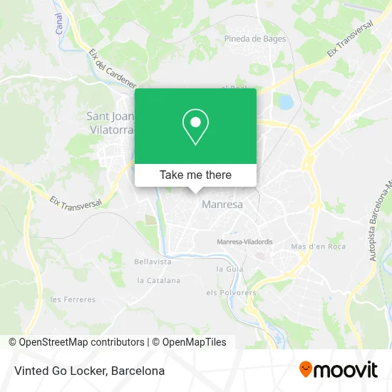 Vinted Go Locker map