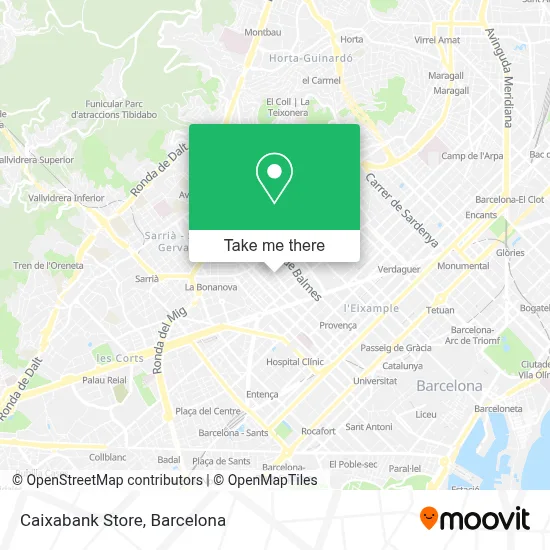 Caixabank Store map