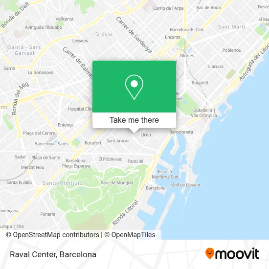 Raval Center map