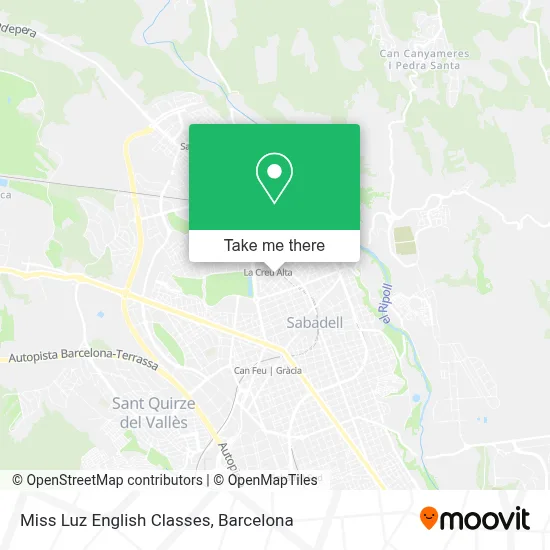 Miss Luz English Classes map