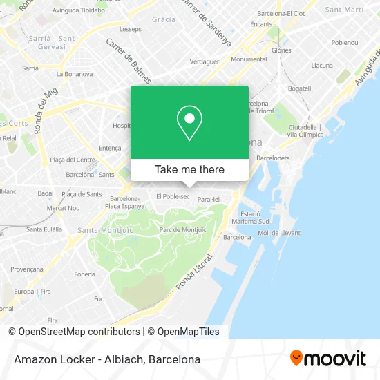 Amazon Locker - Albiach map