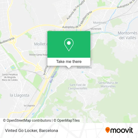 Vinted Go Locker map