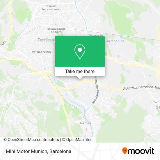 mapa Mini Motor Munich