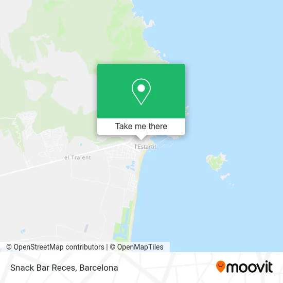 Snack Bar Reces map